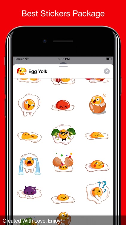 Egg Yolk Stickers