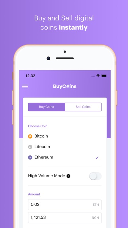 BuyCoins - Buy Bitcoin & More