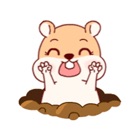 Baby Hamster Animated Stickers