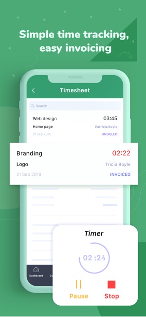 Invoice & Time Tracking - Zoho(圖4)-速報App