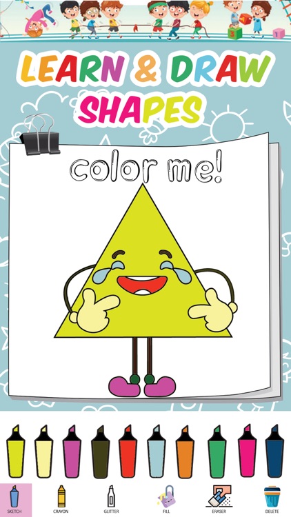 Coloring Book Pages Draw Shape