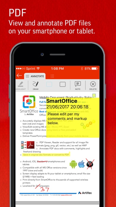 How to cancel & delete SmartOffice for BlackBerry from iphone & ipad 3