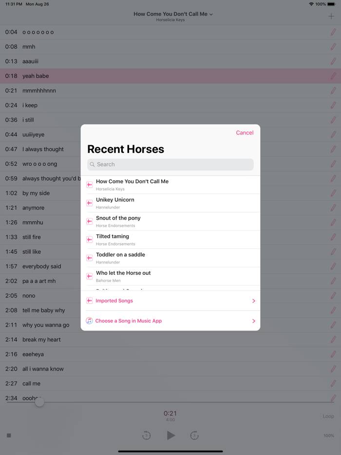 Rehorse Musician Helper