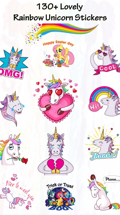 Rainbow Unicorn Stickers