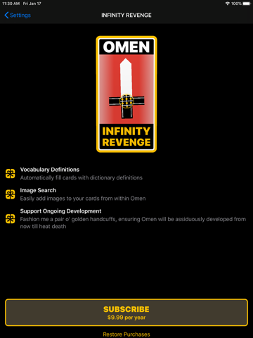 Omen — Flashcards screenshot 4