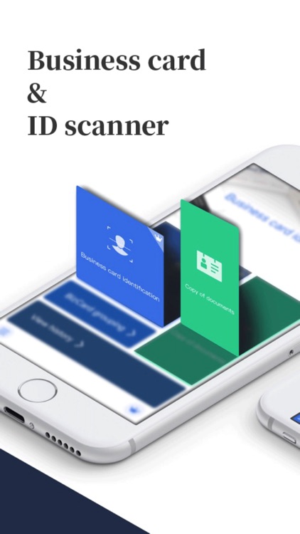 business card scanner & holder