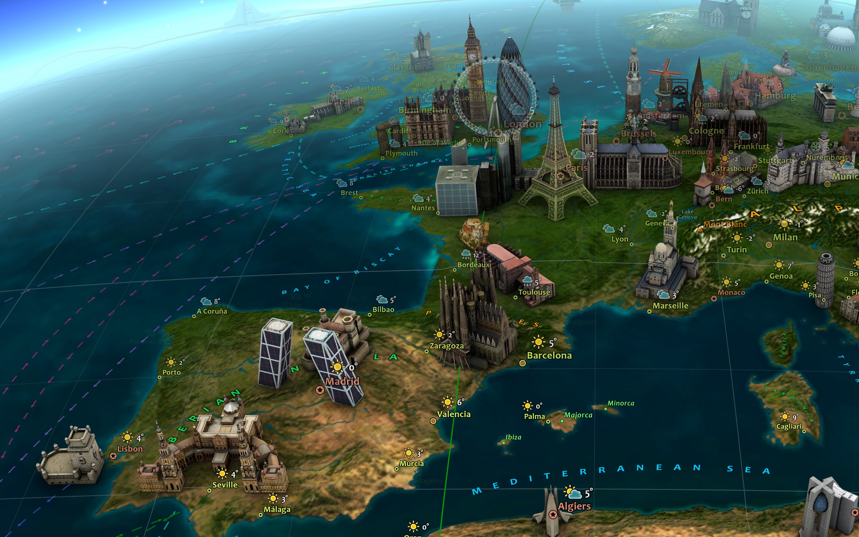 Screenshot do app Earth 3D