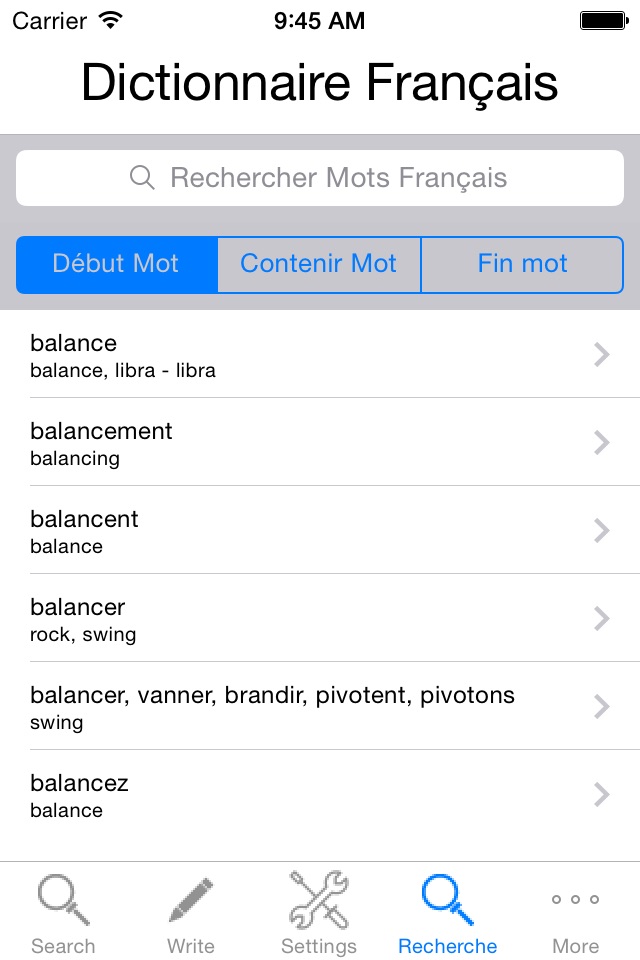 French Dictionary English screenshot 2