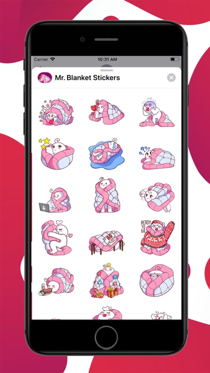 Mr. Blanket Funny Stickers