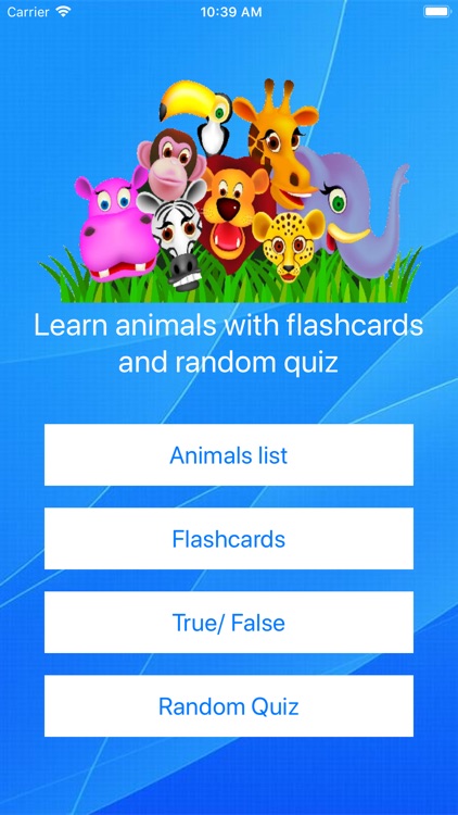 Animal With random quiz