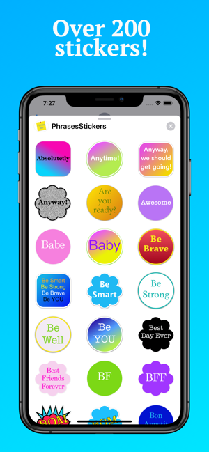 Phrases Stickers for iMessage