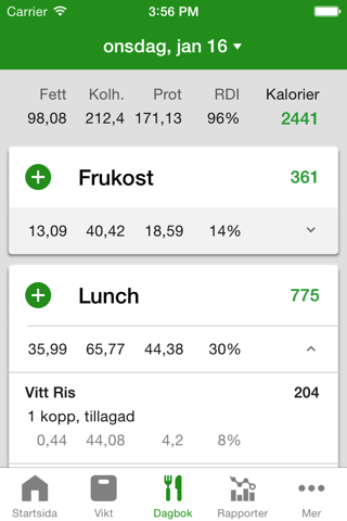 Calorie Counter by FatSecret screenshot 2