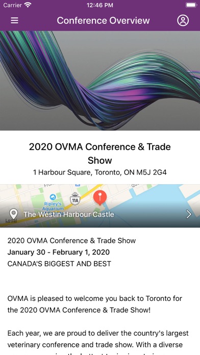 How to cancel & delete OVMA Conference & Tradeshow from iphone & ipad 2