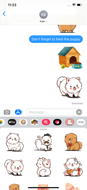 Small Pomeranian Stickers(圖2)-速報App