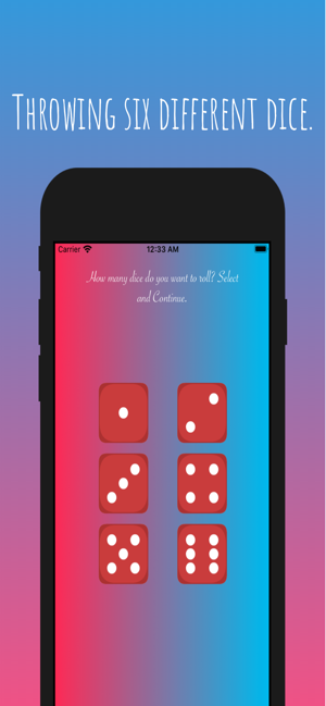 Roll Dice App