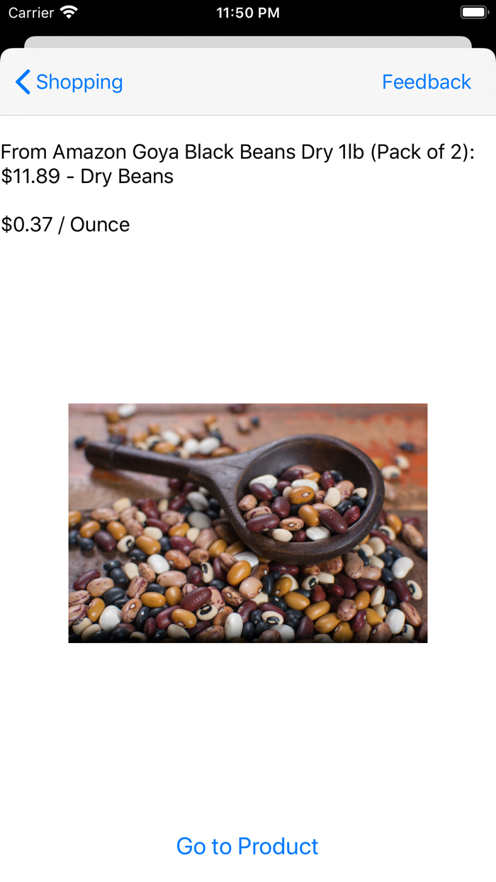 Oh My Online shopping list