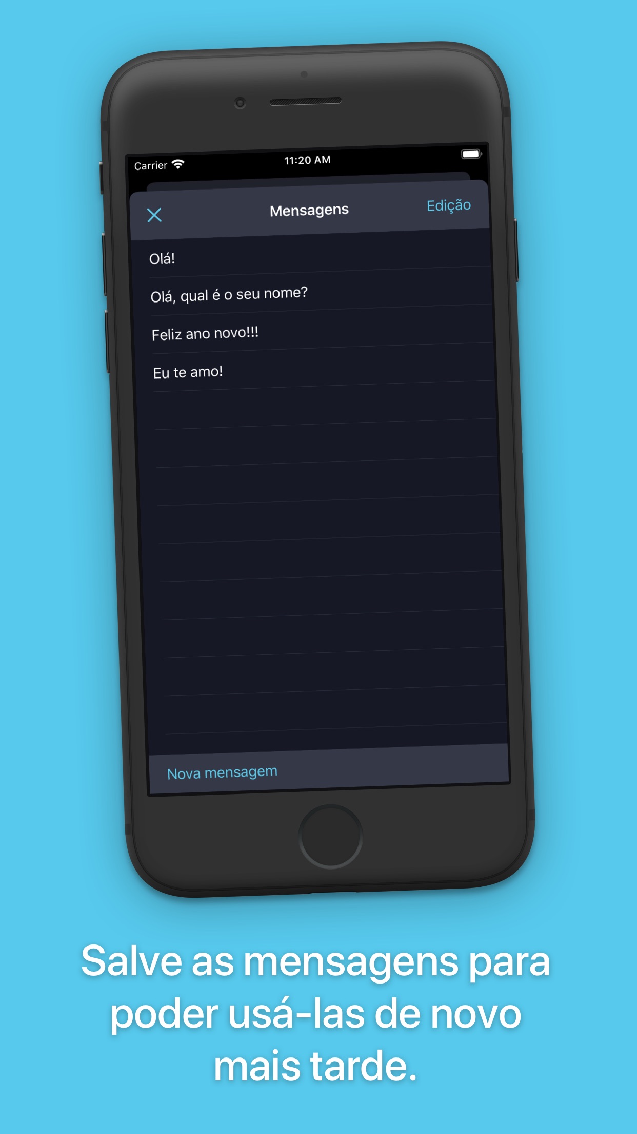 Screenshot do app LEDit