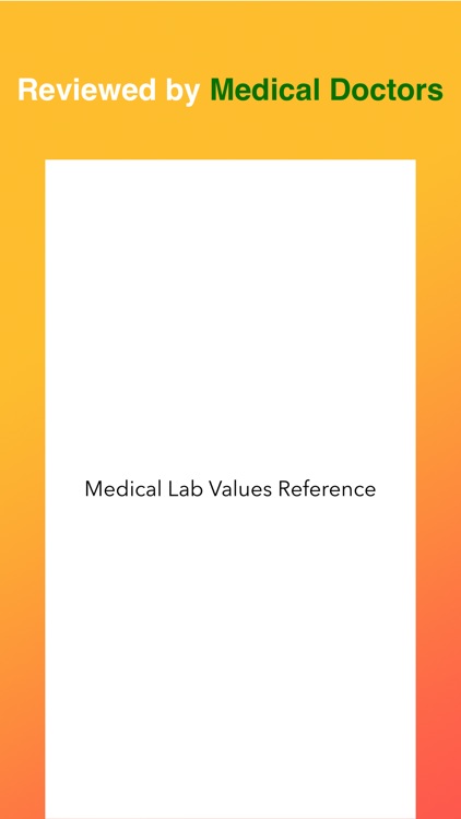 Medical Lab Values Reference