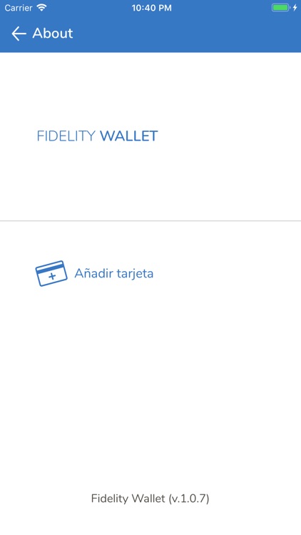 Fidelity Wallet