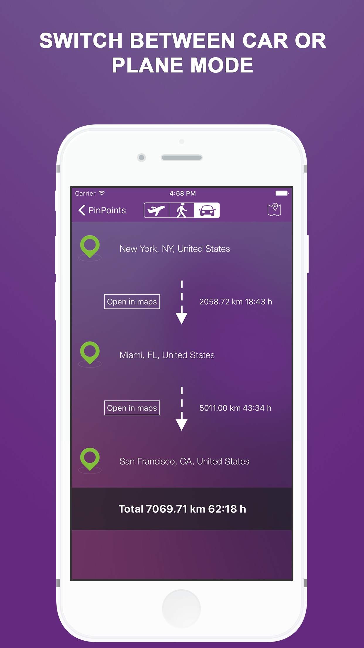 Screenshot do app Pin Points - Calculator