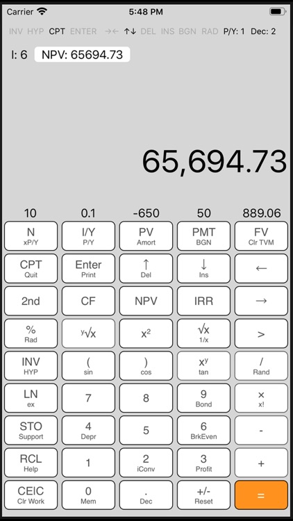 iFinancial Calculator MS