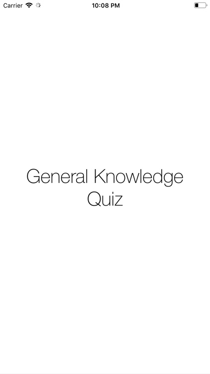 General Knowledge Quiz's