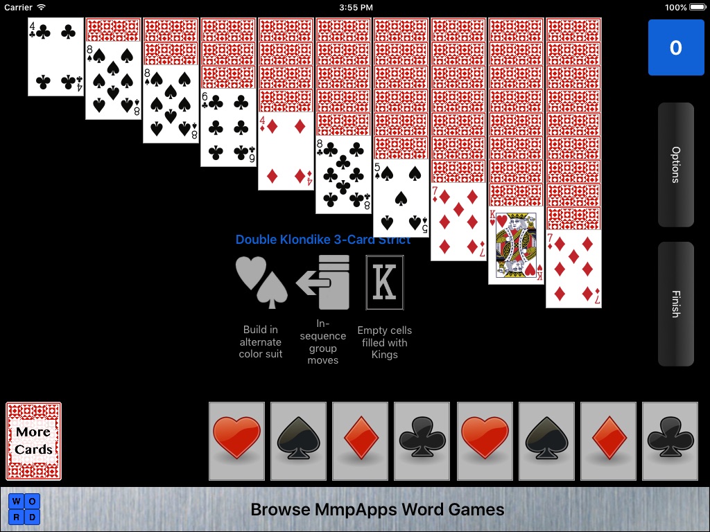 Double Klondike Solitaire screenshot 2