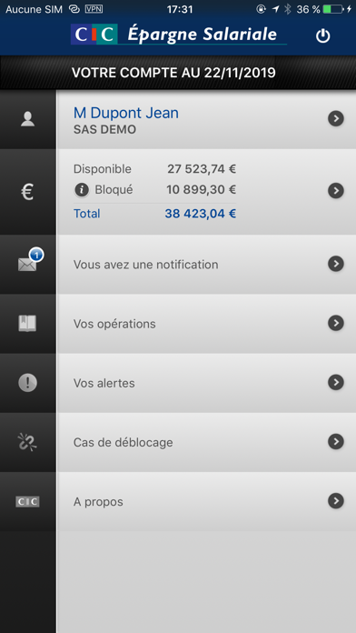 How to cancel & delete CIC Épargne Salariale from iphone & ipad 1