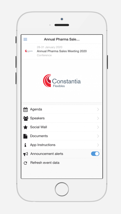 How to cancel & delete Constantia Flexibles Events from iphone & ipad 3