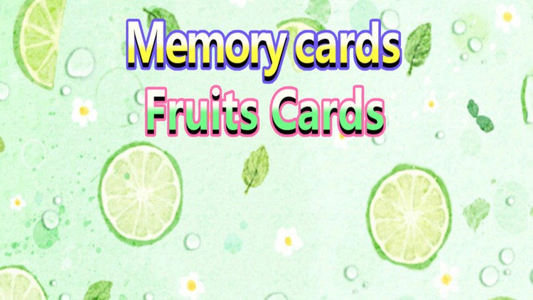 Memory Cards - Fruits Cards