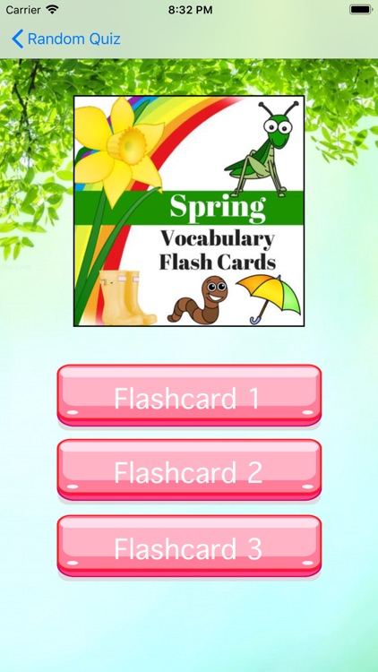 Spring vocabulary in English