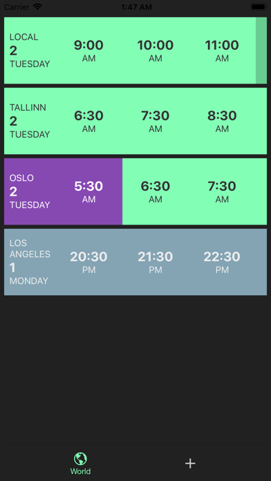 Timelines - Manage timezones screenshot 3