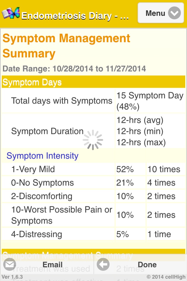 Endometriosis Diary screenshot 3