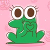 Funny Frog Animated Stickers