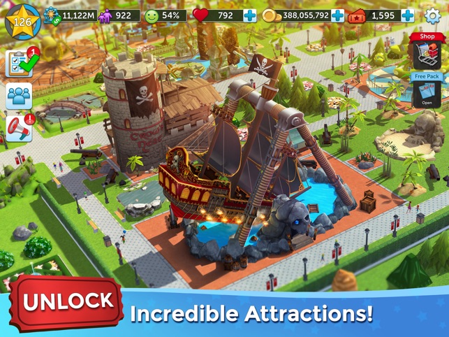 Rollercoaster Tycoon Touch On The App Store - roblox theme park 2 beta i had to restart