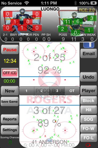 iSOG PRO Ice Hockey Stats screenshot 2