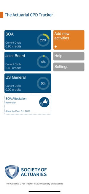 SOA CPD Tracker