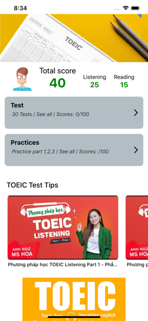 TOEIC PRACTICE TEST FULL(圖1)-速報App