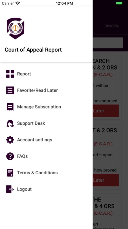 E-Court of Appeal Reports