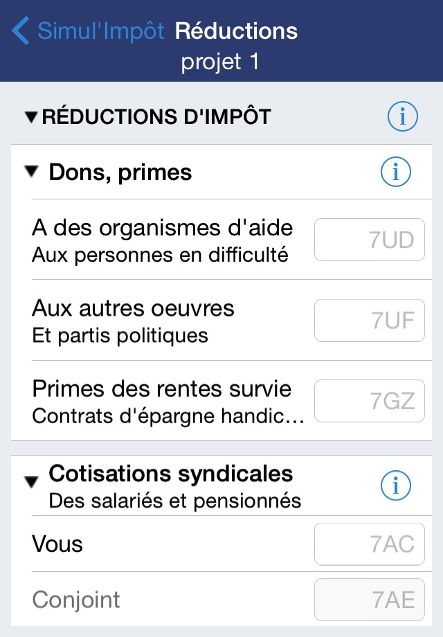 Simul'Impôt screenshot 2