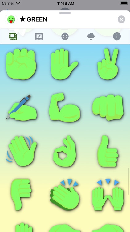 GREEN Emoji • Stickers screenshot-9