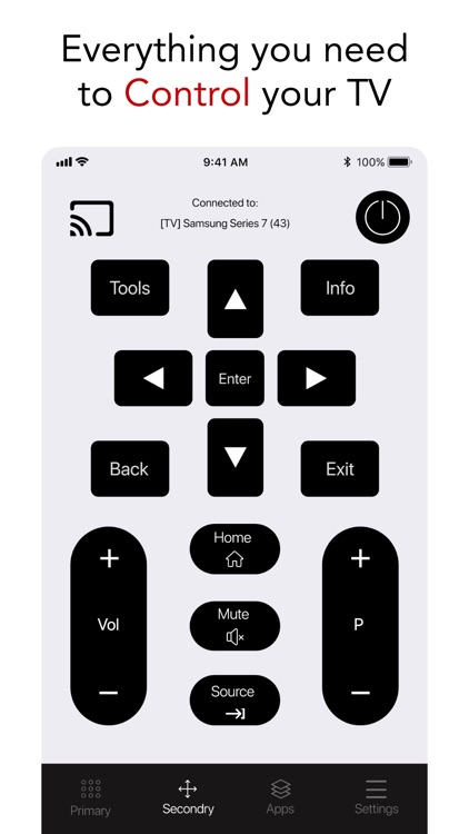 Smart TV Remote for Samsung.