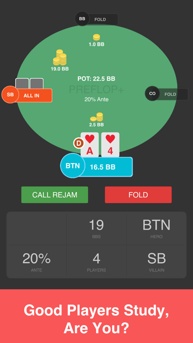 Preflop+ Poker GTO Nash Charts screenshot 2