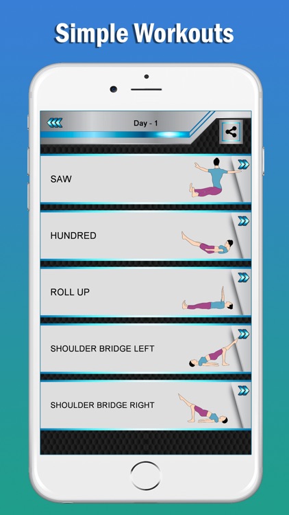 Pilates Fitness Yoga Workouts screenshot-3