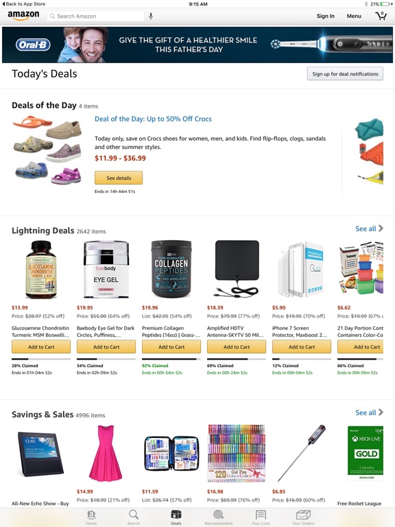 iPad Image of Amazon - Shopping made easy