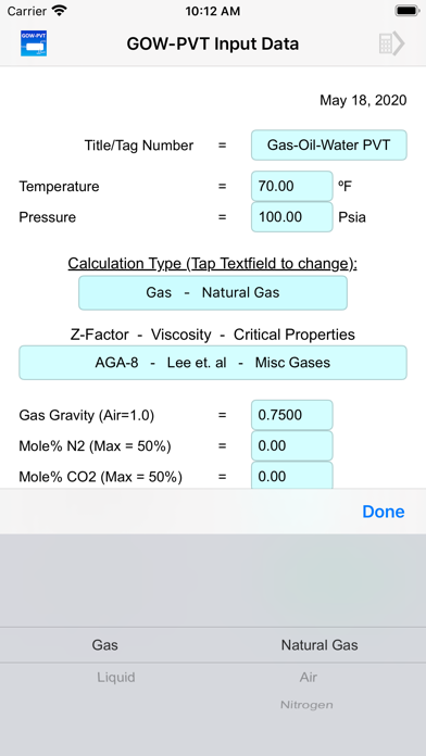 Oil&GasPVT screenshot 3