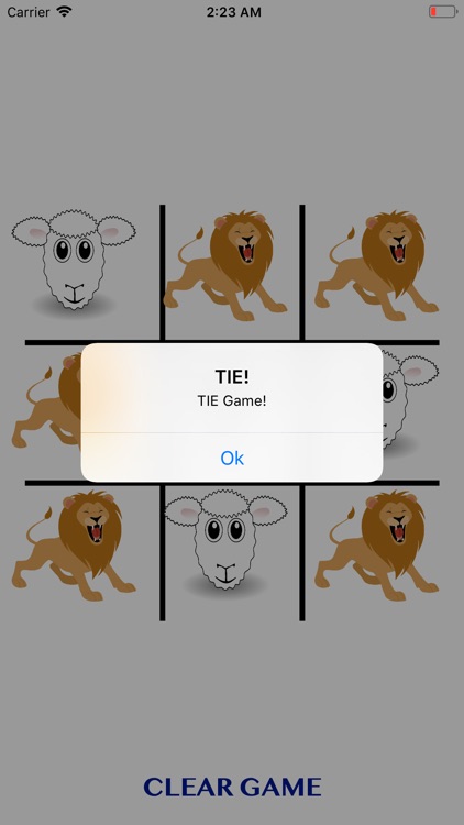 SheepLionTicTacToe