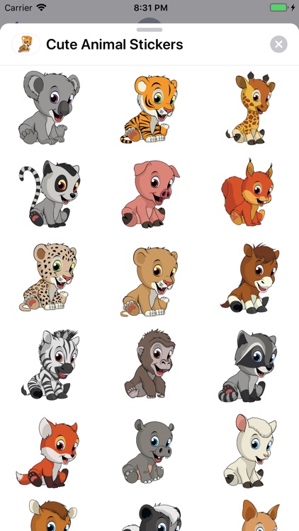 Cute Animal Stickers