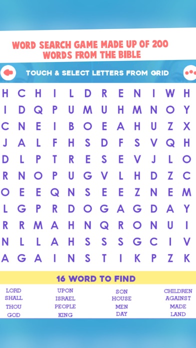 Bible Word Search Puzzle Games screenshot 2