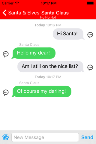 Santa Chat with Photo Message screenshot 3